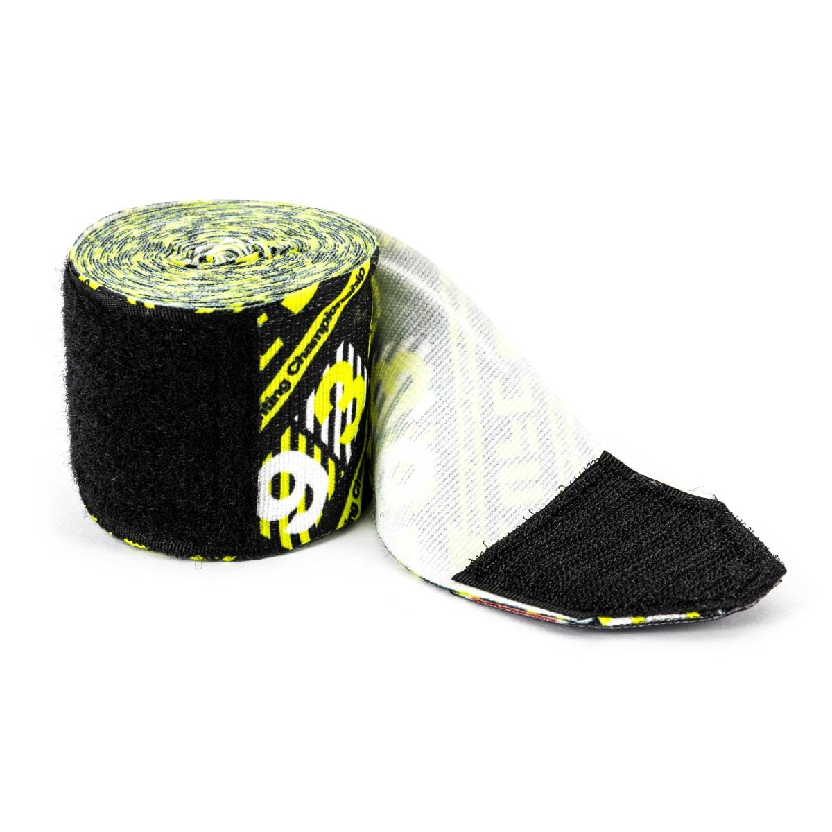 UFC Pattered Hand Wrap, Black/Yellow Boxing and MMA