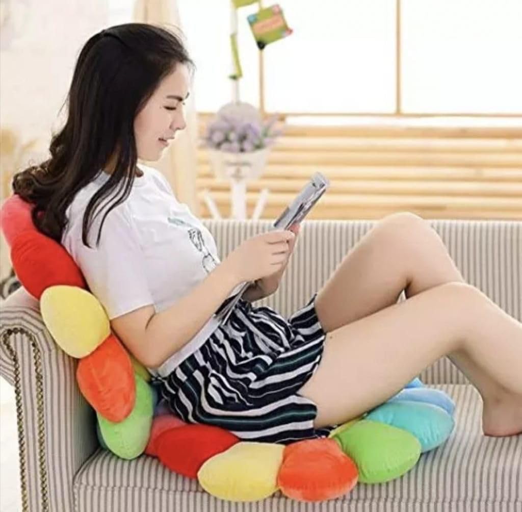 DearJoy Rainbow Smiley Pillow/Cushion for Kids (Multicolor) 3
