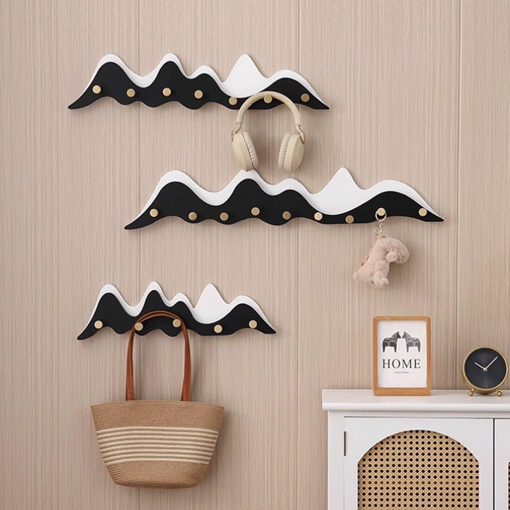 壁掛けコートラック 無垢材 洋服フック 玄関玄関 玄関ホール 洋服ハンガー 寝室 クリエイティブ 壁掛け洋服ラック 帽子ラック 壁掛