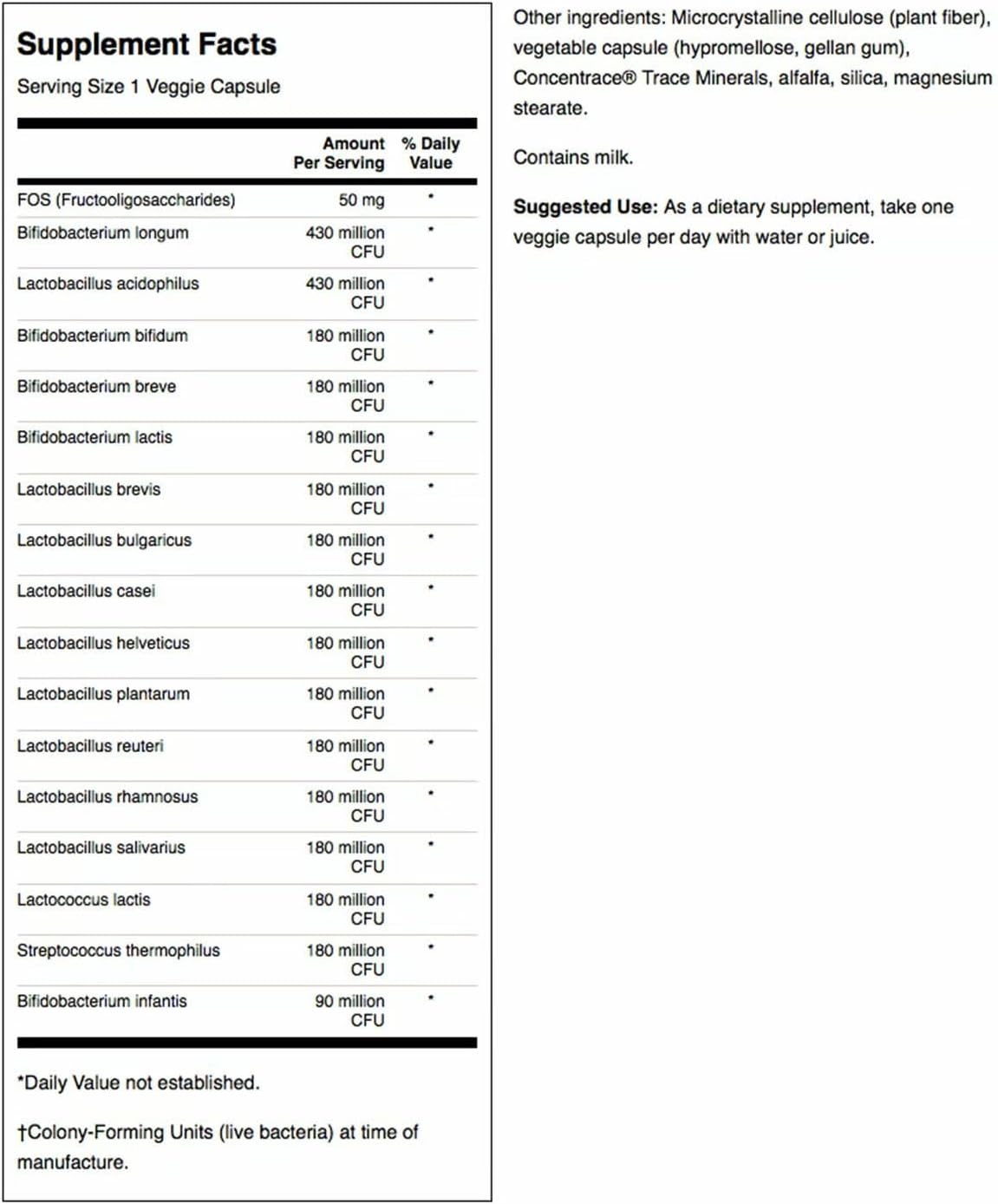 Swanson Dr. Stephen Langer's Formula - Natural Probiotic w/Prebiotic FOS - 16-Strain Supplement Promoting Digestive Support w/ 3.2 Billion CFU per Capsule - (60 Veggie Capsules) 2 Pack - Image 2