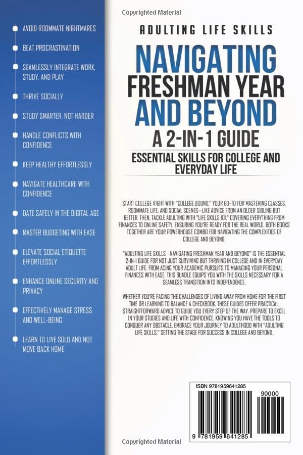 Adulting Life Skills: Navigating Freshman Year and Beyond - 2-in-1 Guide - Essential Skills for College and Everyday Life - Gifts for Birthdays, ... 18th Birthday (The Adulting Adventure) - Image 2