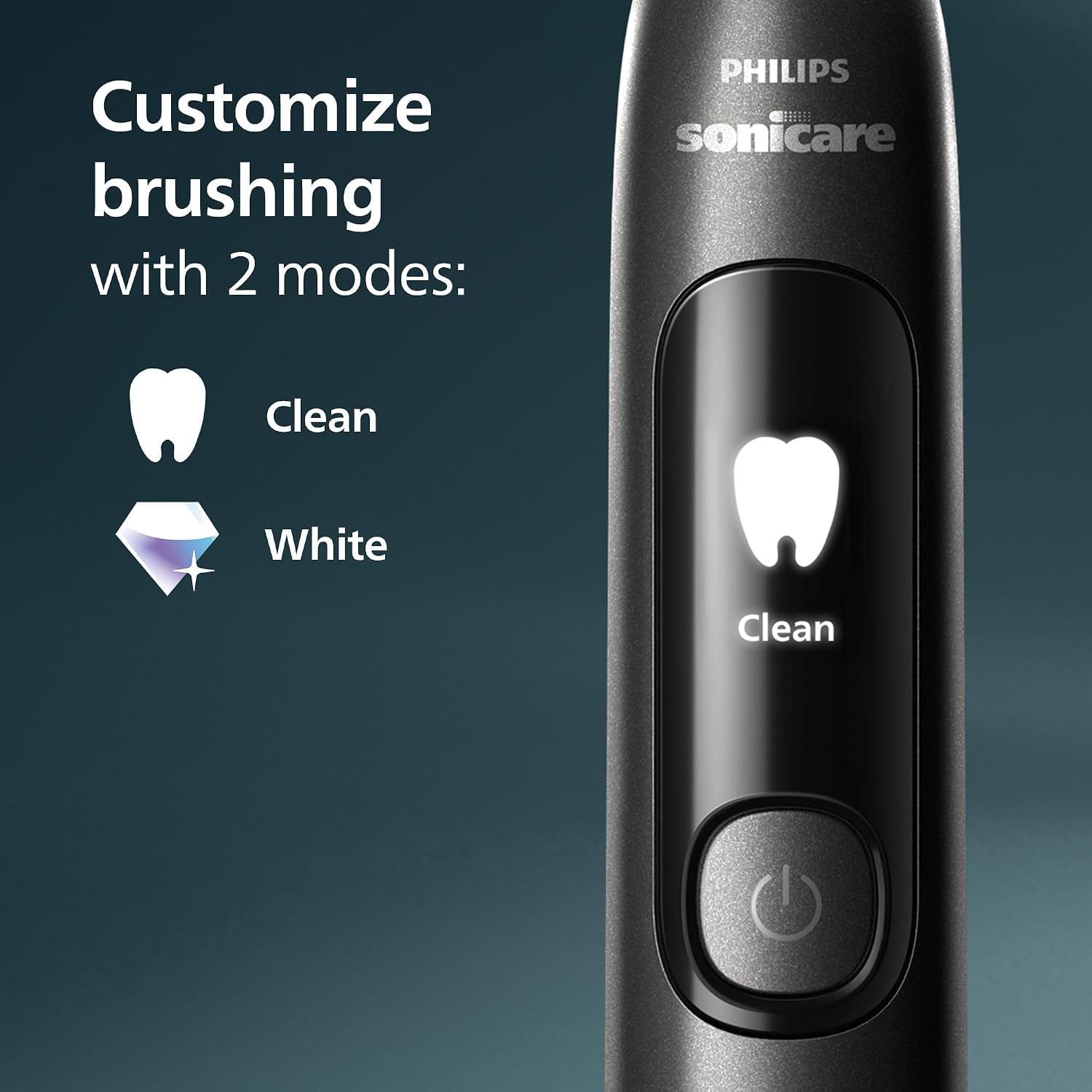 Philips Sonicare Brilliant Clean HX3792/21 - Spazzolino elettrico Smart Screen, ricambio testina, 2 modalità di spazzolatura e SmarTimer, colore: nero