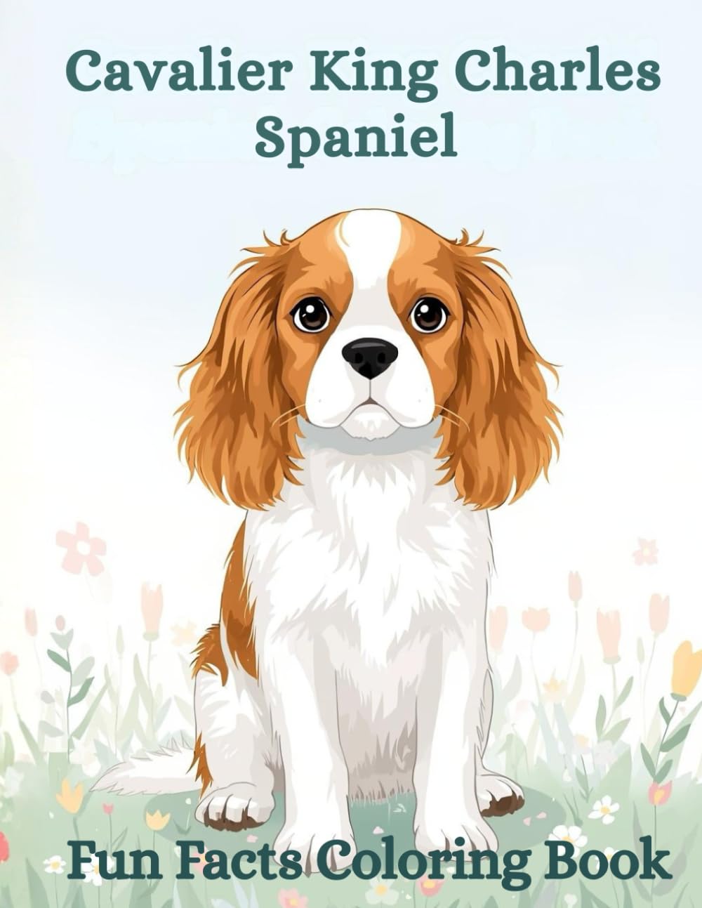 The Cavalier King Charles Spaniel Fun Facts Coloring Book: Educational Dog Illustrations, Gentle Learning, Care Tips & Relaxing Creativity for Kids and Adults (Dog Breed Fun Facts Coloring Series)