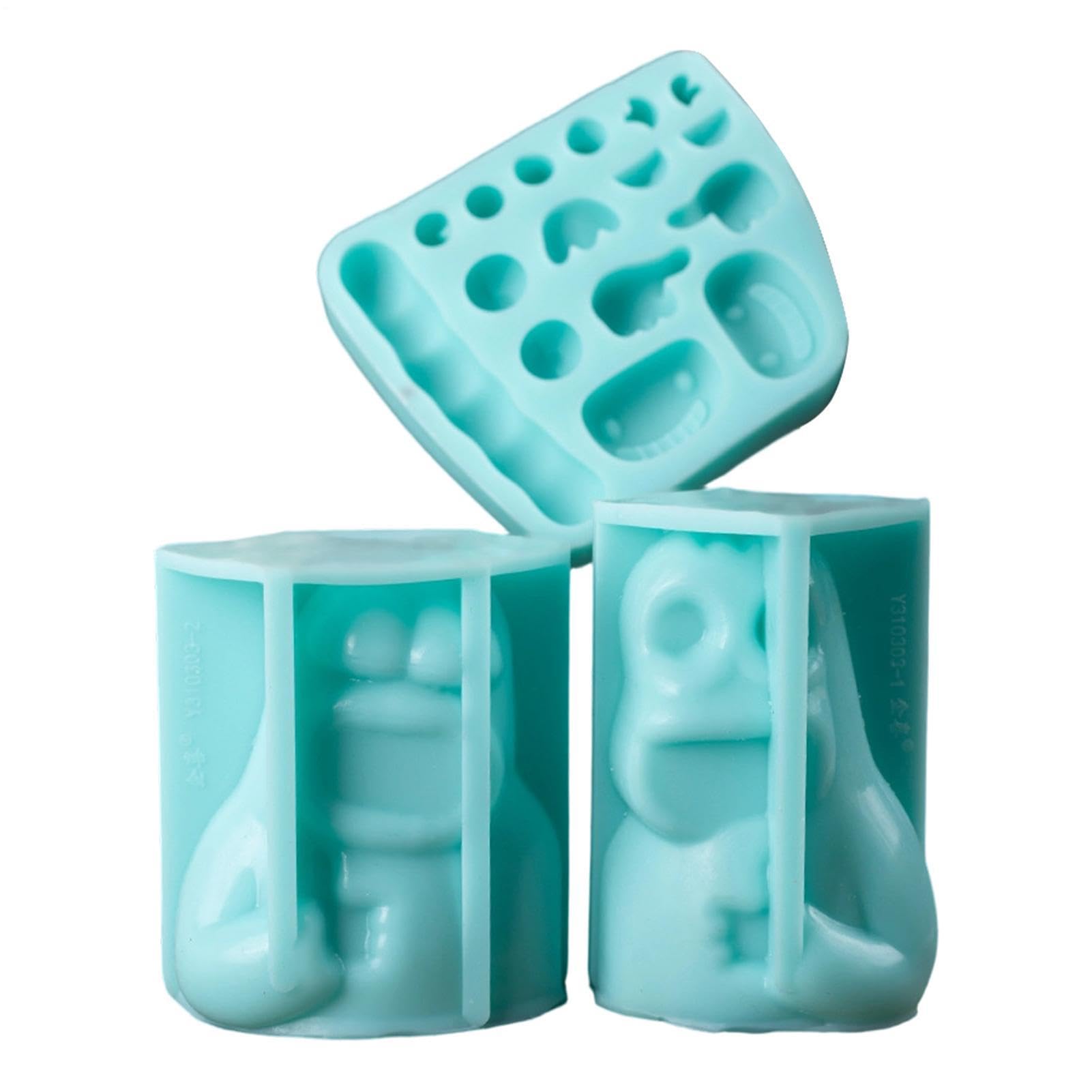 Silikonformen für Schokolade Mikrowellengeeignetes DIY Backzubehör | Hitzebeständige, originelle Fondantformen für Pralinen, Kekse, Fondant, , Pudding, Desserts, Seife,