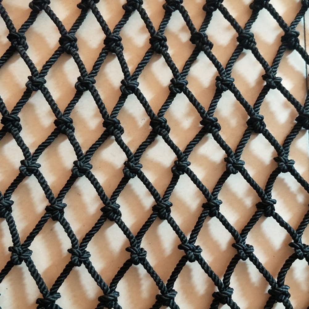 Child Safety Net, Balcony Railing Protection Nylon Rope Net, Garden Decoration Net, Stair Fall Prevention Net, Safety Net Color: Black, 10cm Mesh(1x4m)