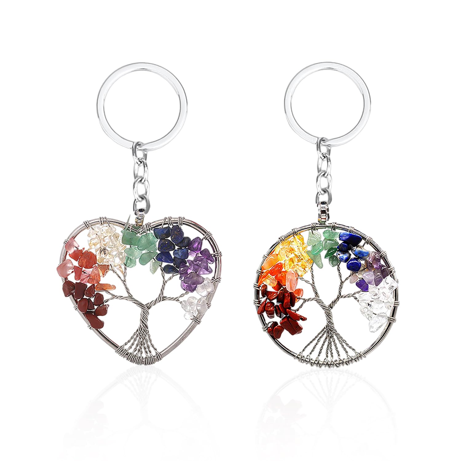 qbodp 2 stuks imitatie kristal sleutelhanger hanger,hart