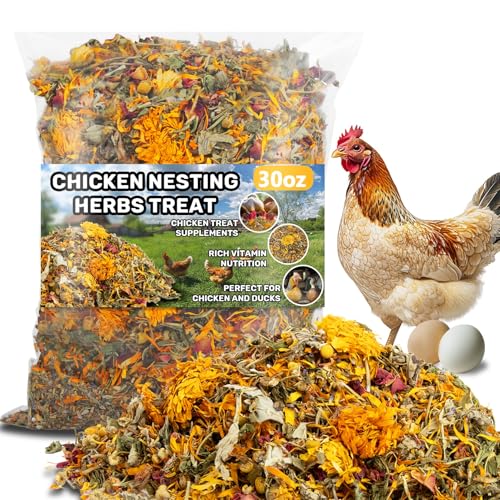 MAQIHAN 30oz Chicken Nesting Herbs - Dried Herb for Layer Feed,Coop and Run Insulation,Roosting...