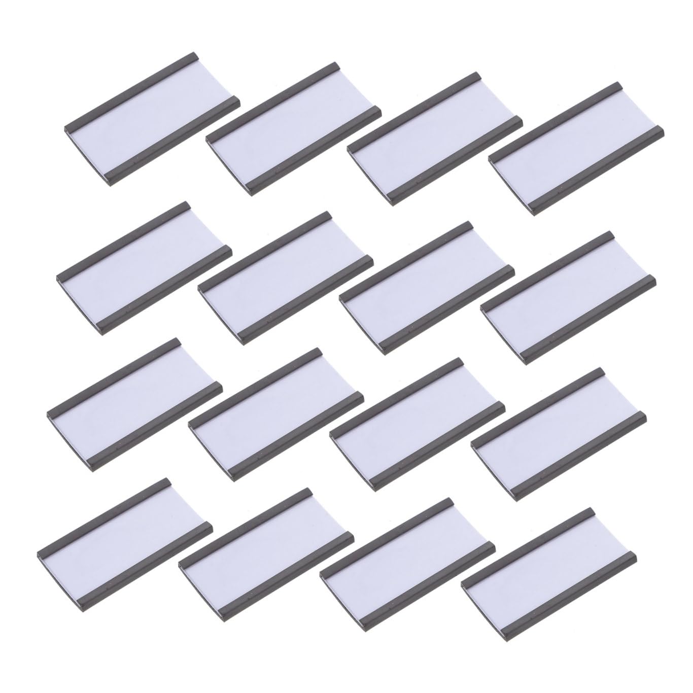 Clip Magnetica per Cartellini dei Prezzi 50 Pezzi Supporto Etichette Magnetico da Magazzino 50X25Mm Morsetti per Espositori Cambio Carta Facile per Supermercati e Negozi