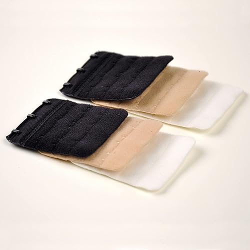 Miniatura 7 de Extensor de brasier se fija fácilmente a los brasieres para aumentar el tamaño de la banda durante el aumento de peso y la maternidad, paquete de 3