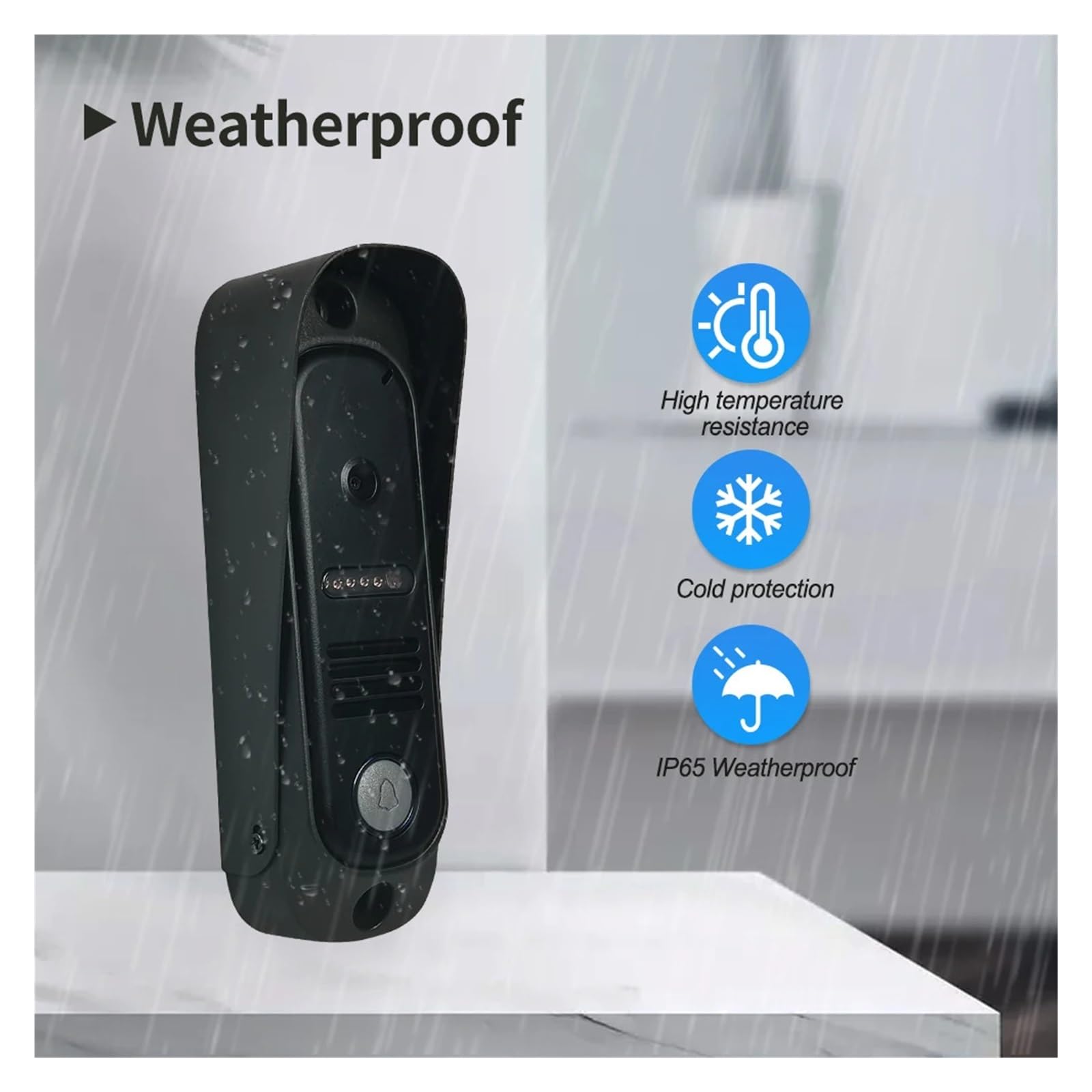 4 Wired Video Doorphone RFID Unlock Intercom Camera Doorbell with 7 Inch Screen Night Vision Home Door Entry for Villa