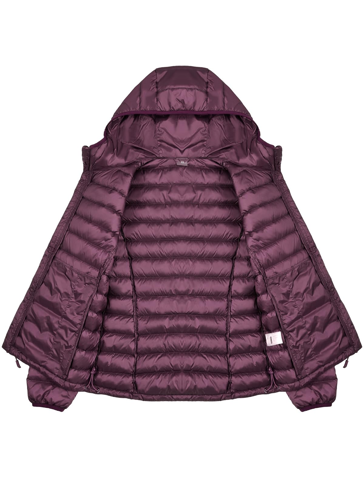 CAMEL CROWN Damen Daunenjacke mit Kapuze, verstaubar, ultraleicht, isoliert, wasserabweisend