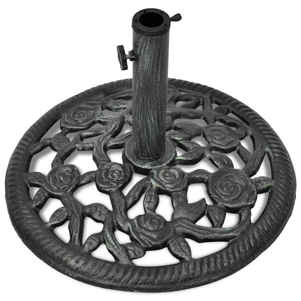 Supporto per ombrellone in ghisa, 12 kg, stabile, con adattatore, per tubi di diametro 35, 38, 48 mm, per balcone, terrazza, giardino, patio
