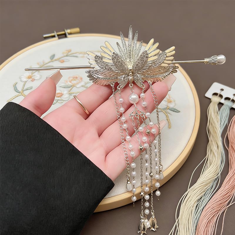 Hair Clip, Gold Chinese Hair Accessories, Decorative Hair Clips for Hair