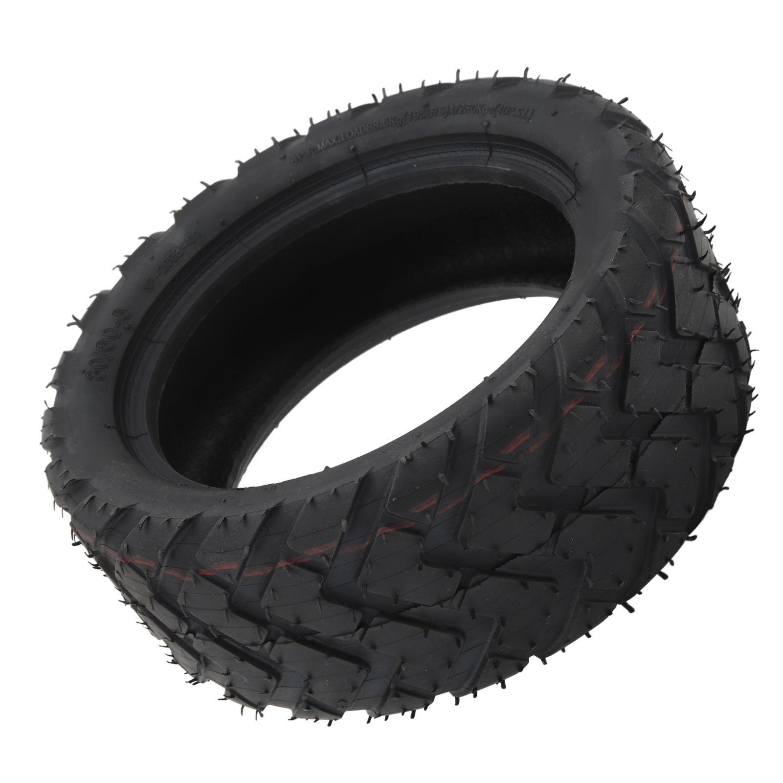 BuyWeek Ruota Monopattino Pneumatico Solido per Scooter, 80/60‑6 in Gomma per Sostituzione del Pneumatici