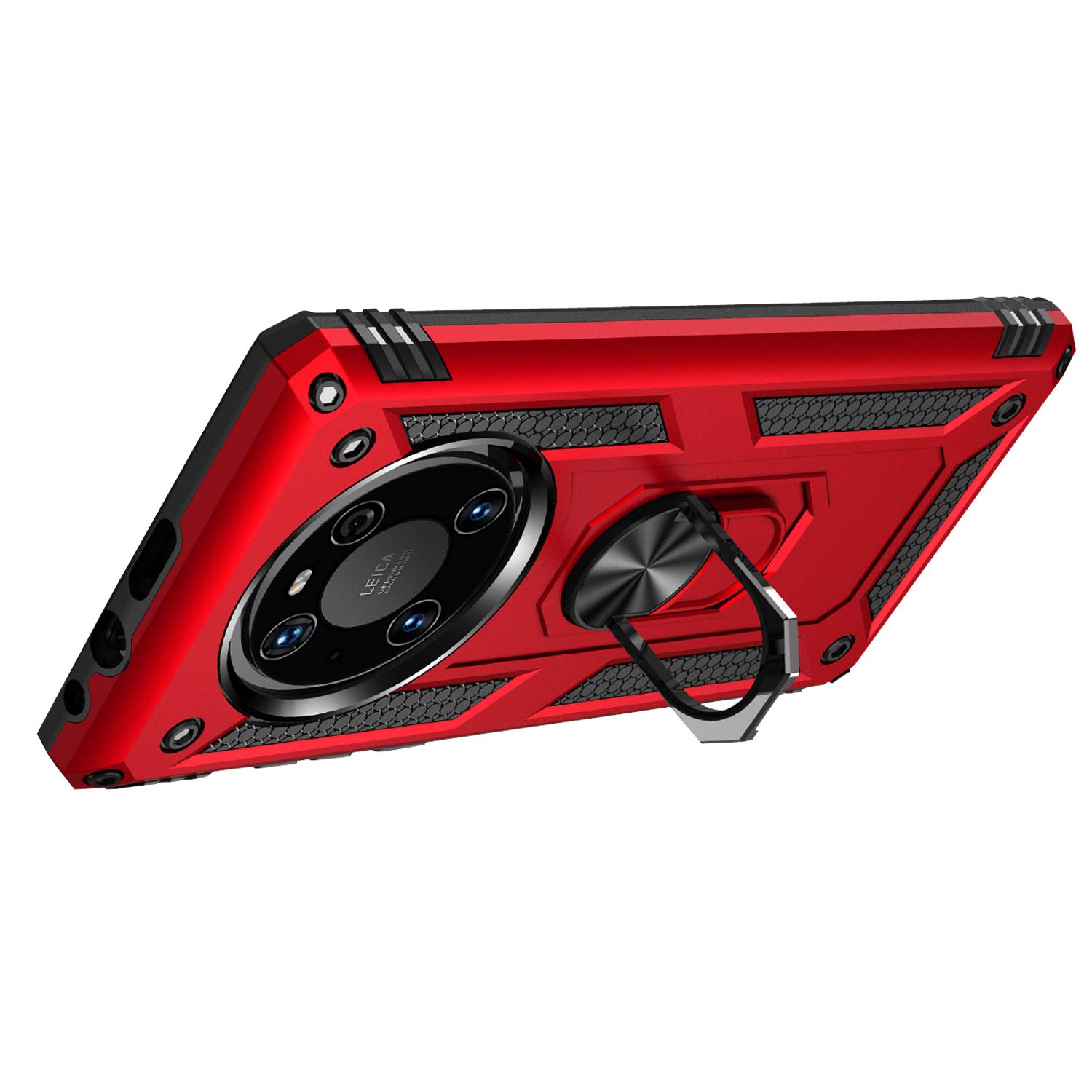 SATURCASE Custodia per Huawei Mate 40 Pro Plus, anello
