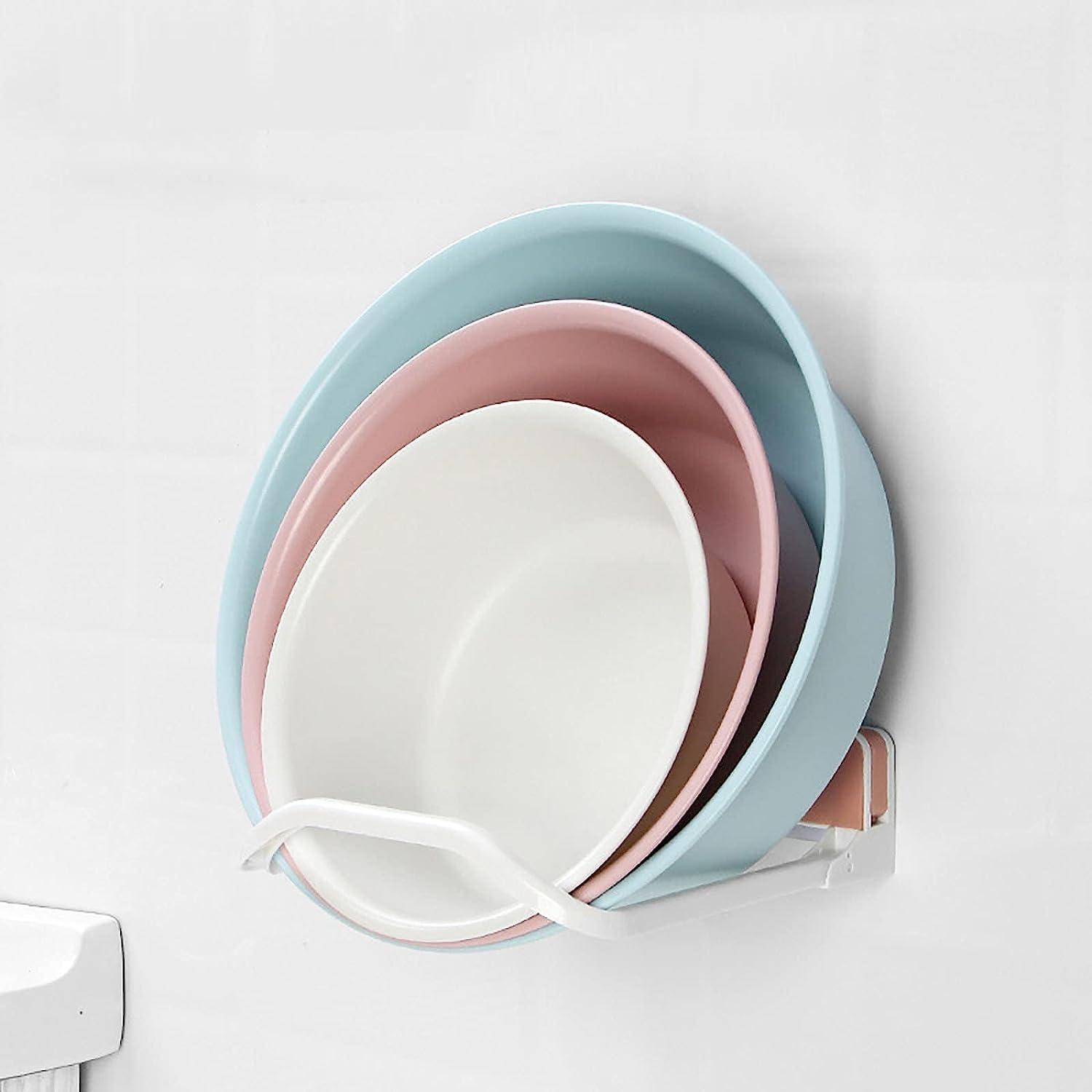 KRISHNA SALES Bathroom Storage Shelf Wall Mounted Bathroom Shelf Foldable Bathroom Washbasin Hanger-PACK of 1 (B0CCDYHNR8) Amazon Price History, Amazon Price Tracker