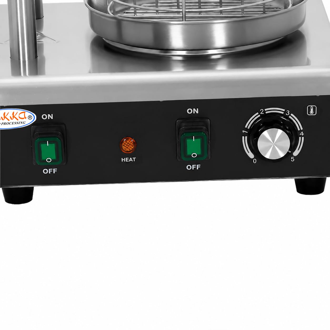 Hakka Machine à Hot-Dogs Professionnelle avec 2 Fentes Pour Toast, Cuiseur Vapeur électrique Pour Hot-Dogs et Chauffe-Pains, Pour Saucisses et Gressins, 220V/550W
