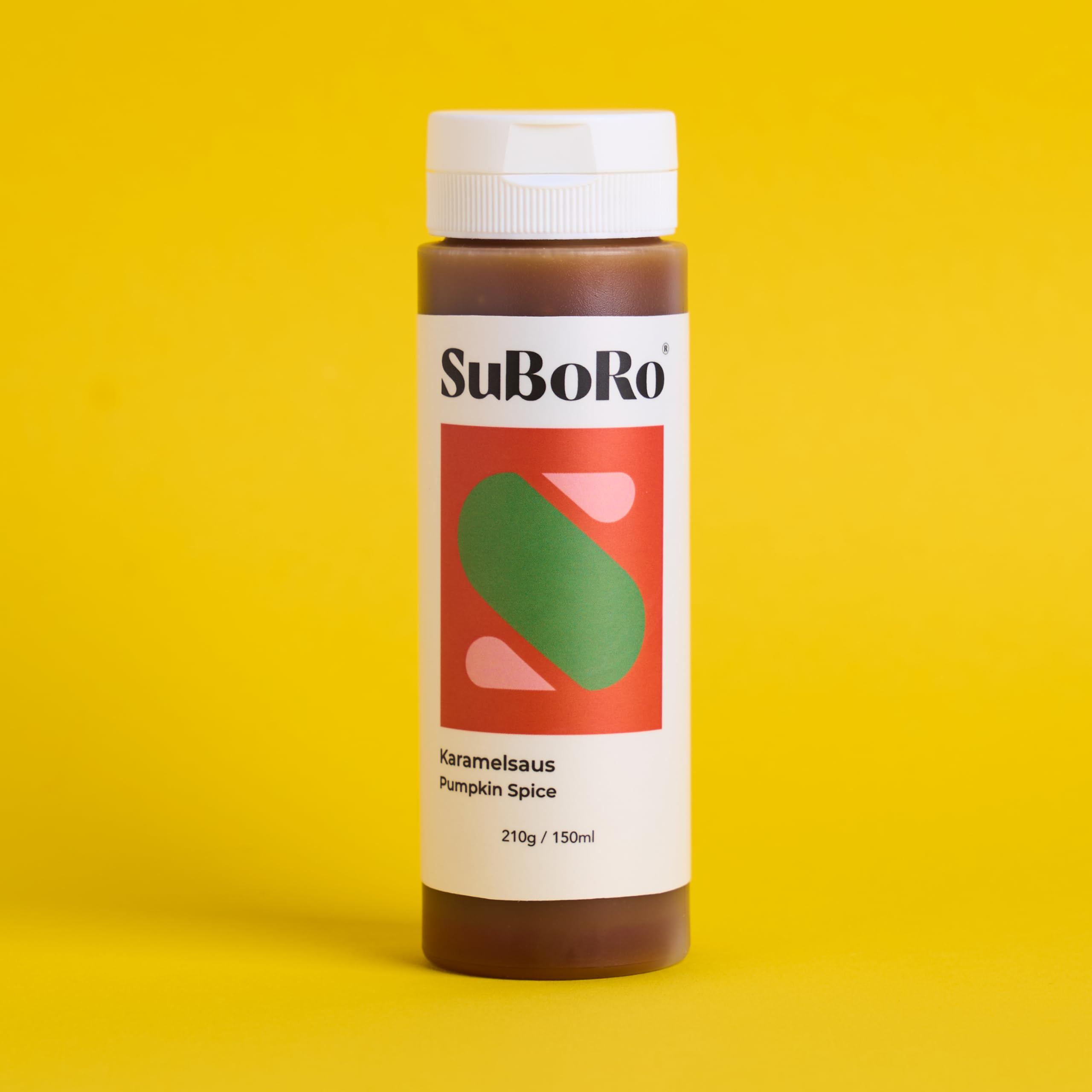 Suboro Karamellsauce 4er-Pack Mini 4 x 210 ml Probier- & Geschenkset mit Meersalz Vanille Zartbitterschokolade Pumpkin Spice