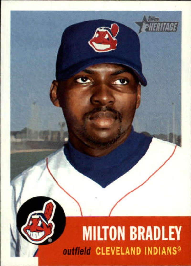 Amazon.com: 2002 Topps Heritage #414 Milton Bradley Indians MLB