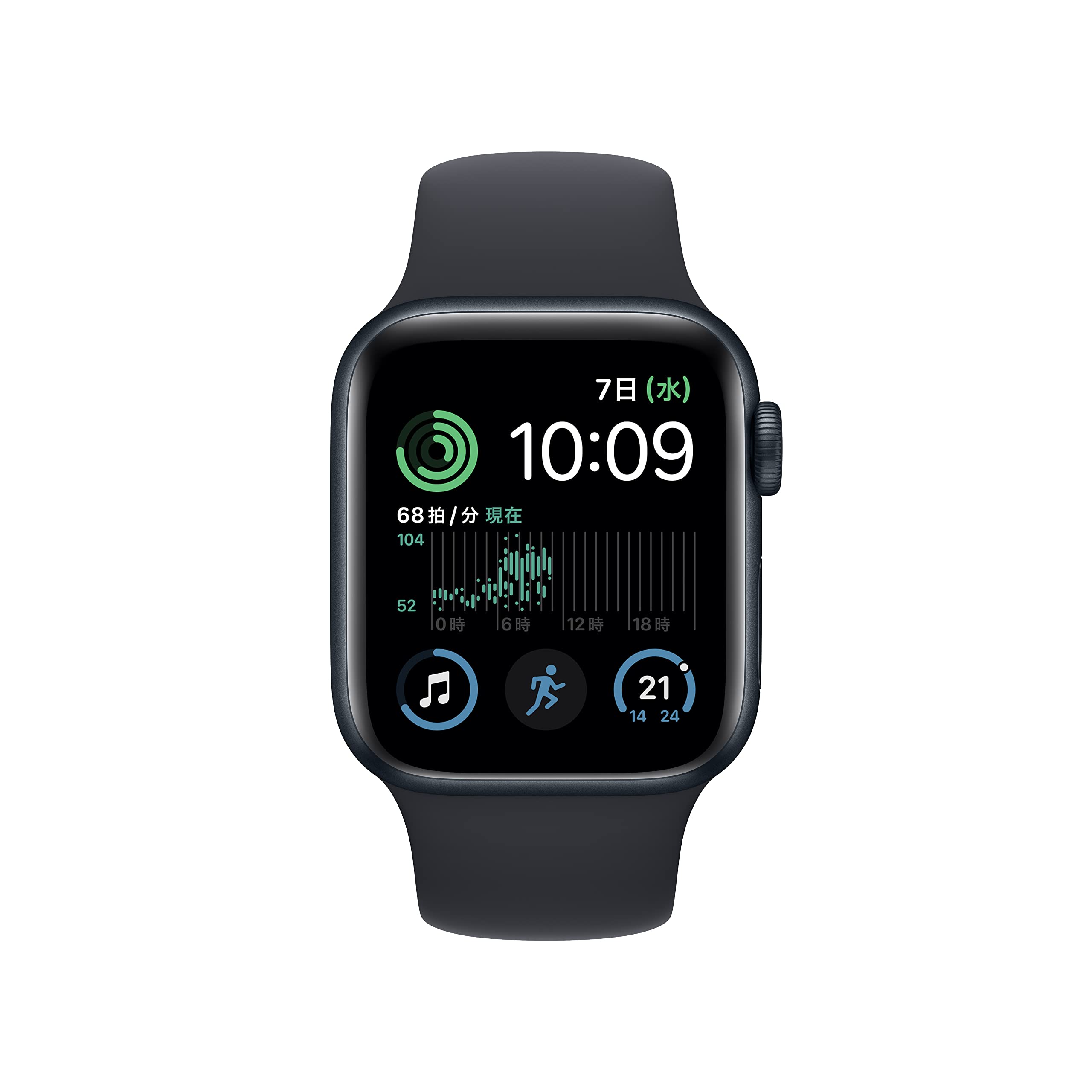 ✦値下中✦ Apple Watch SE（第2世代:GPS）40mmミッドナイト Apple Apple Watch SE 第2世代 GPSモデル 40mm スポーツバンド