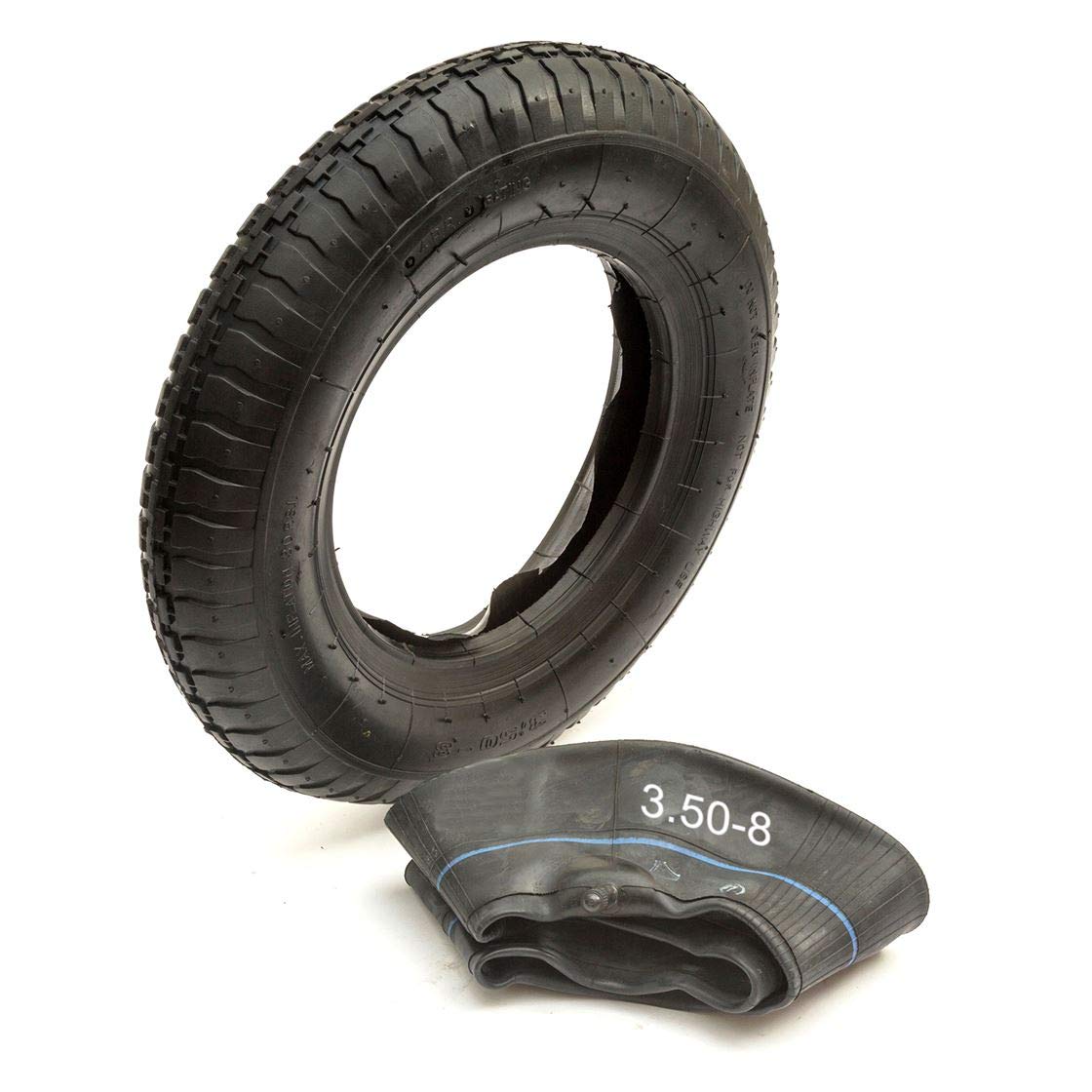 Petrolscooter 14" Heavy Duty Tyre & Inner Tube Kit 3.50-8 350-8 4 Ply Butyl Rubber Hand Cart