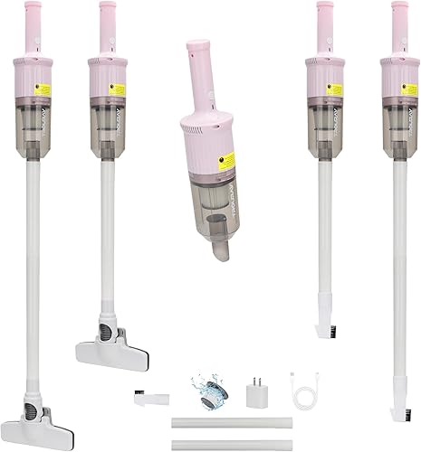 Miniatura 7 de Aspiradora doméstica recargable 6 en 1, convertible a mano, para todo tipo de limpieza en tu hogar en suelos duros, tapicería, sofás, automóviles