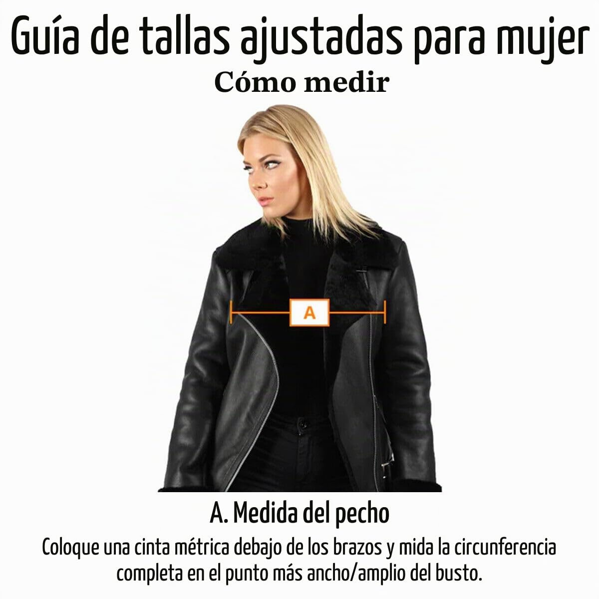 Infinity Leather Mujer negro Cuero Motero Brando Chaqueta de moto