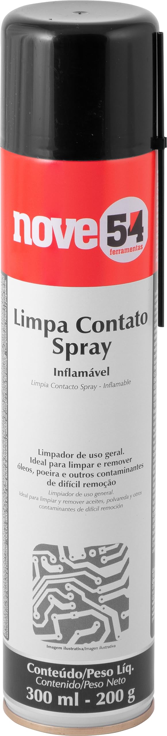 Nove54, Limpa Contato Spray 300 Ml/200 G Inflamável. | Amazon.com.br