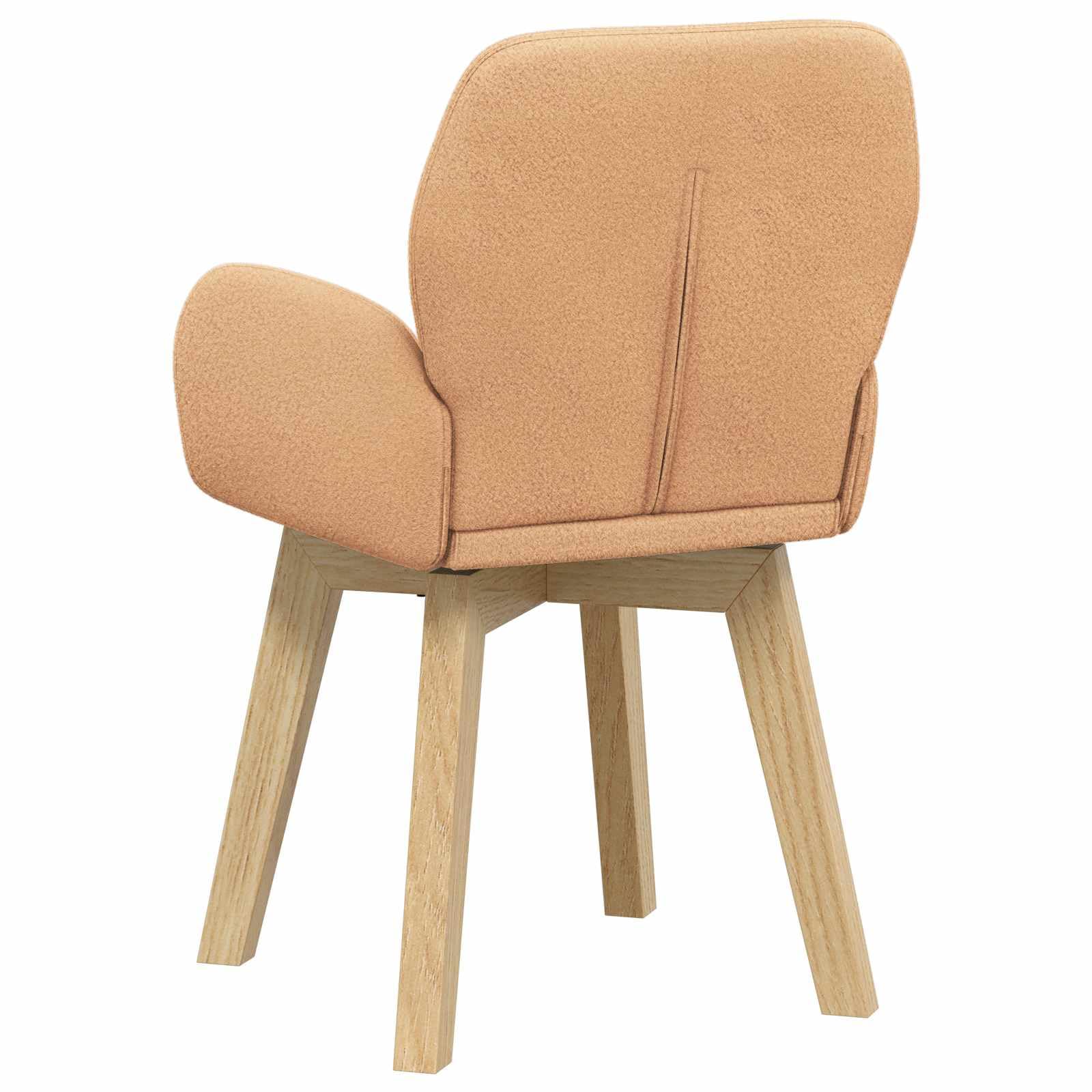 Fengshui Krzesło obrotowe do jadalni 4 szt. Boucle Beige 54x58x87 cm