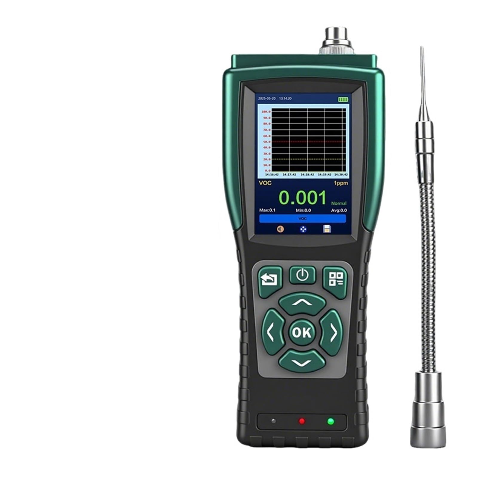 Analizzatore portatile del misuratore di misurazione della concentrazione rilevatore ossigeno O2 for aspirazione pompa for la sicurezza industriale Per laboratorio