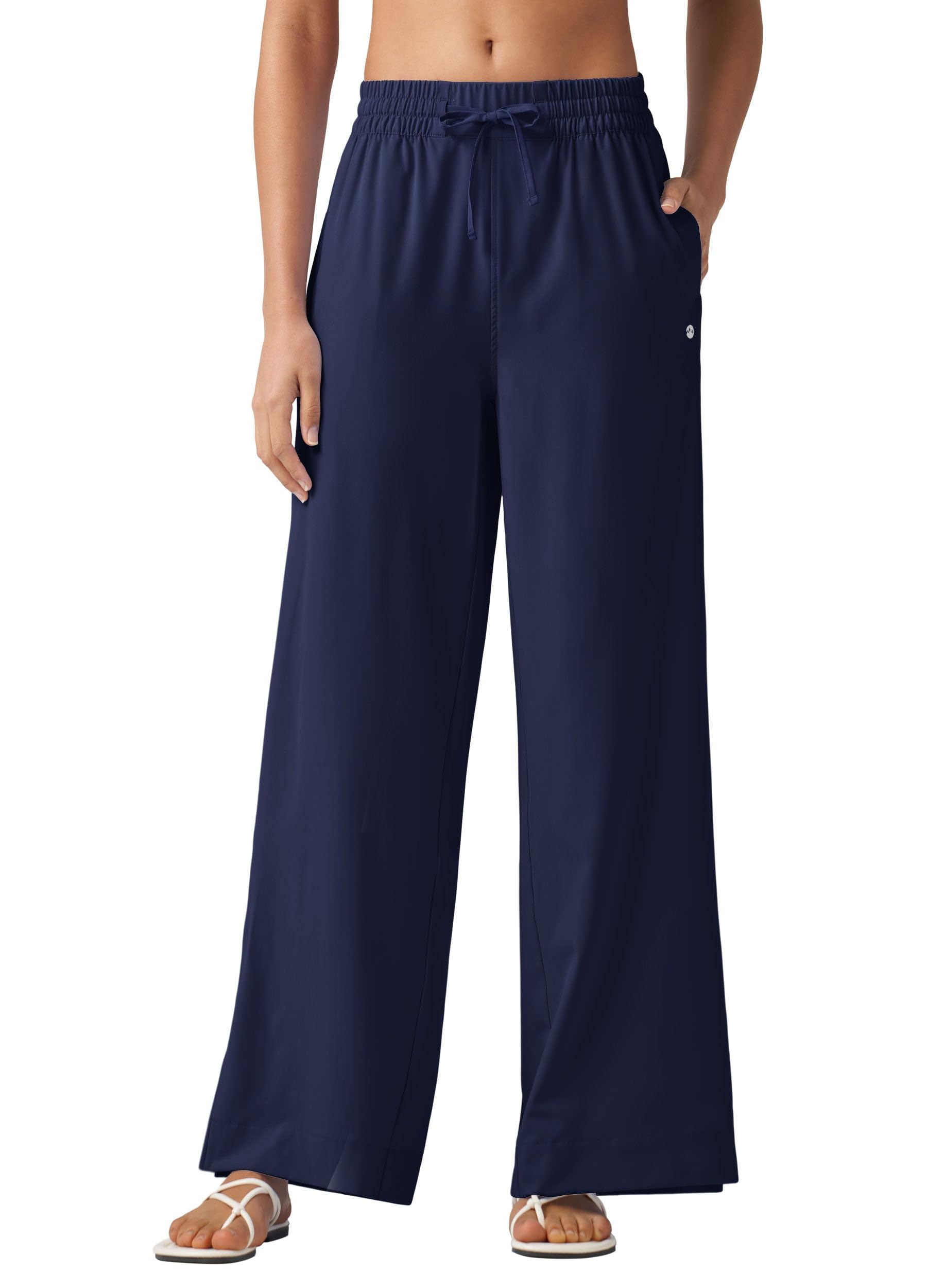 WILLIT Costume da bagno lungo da donna, a gamba larga, UPF 50, leggero, da viaggio, asciugatura rapida, protezione solare 29" 31"