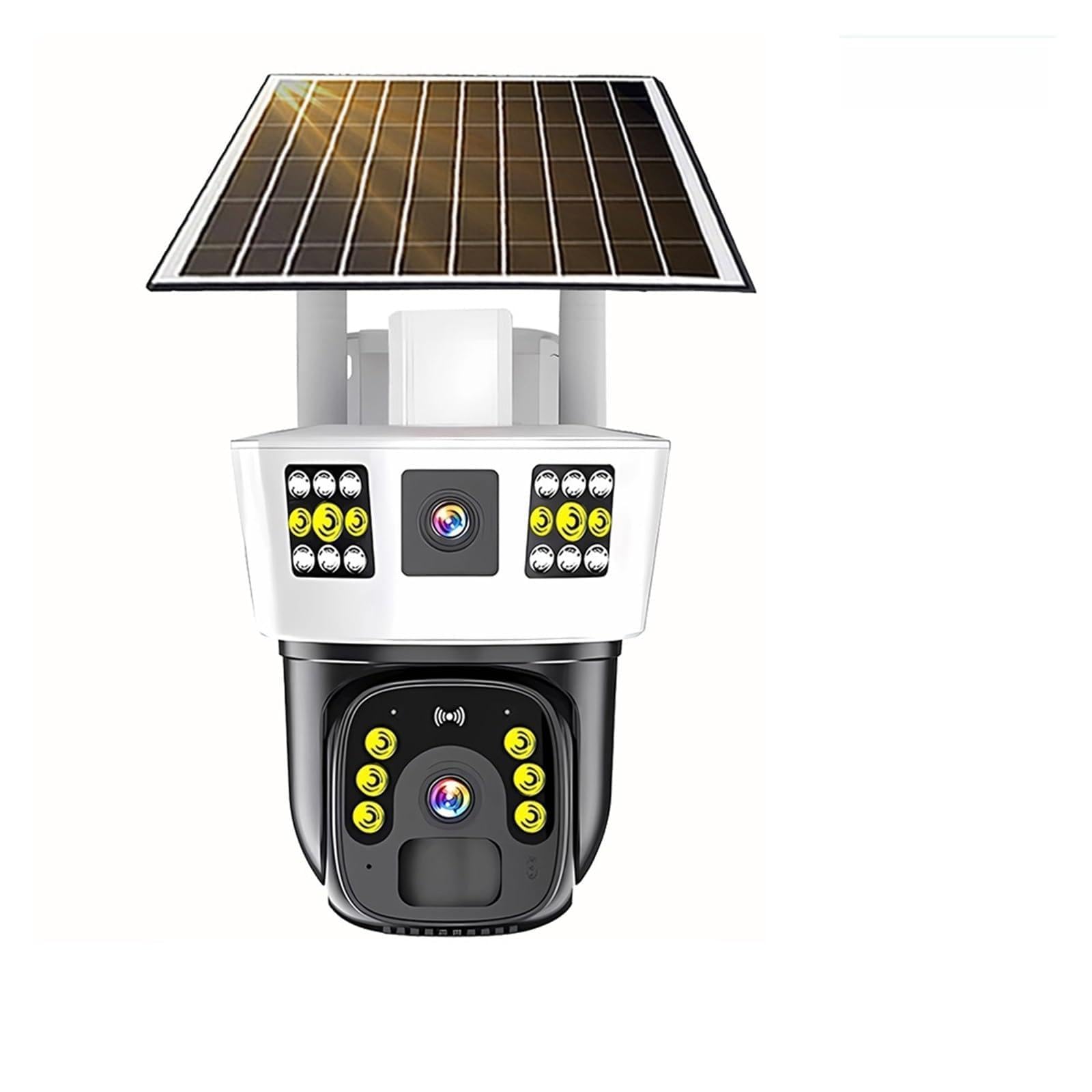 JVDDI Outdoor Solar IP Camera Built-in Battery 4MP 6K PTZ Monitor PIR Human Detection Alarm Light Video Surveillance Cam(4MP 2K)