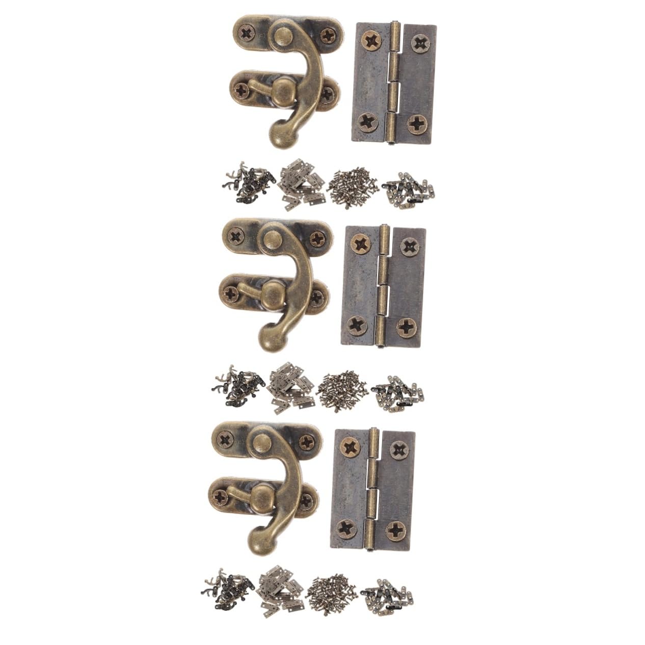 Charnières Verrou de Charnières de Pouce Antiques pour Coffre à Vintage Rétro