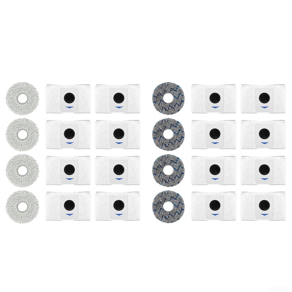 Kit Di Accessori Da 12 Pezzi Per Ecovacs DEEBOT T30 Pro Omni / T30 Max 8 Sacchetti Per Aspirapolvere 4 Panni Lavabili Set Di Accessori Per Aspirapolvere Robot 90069686