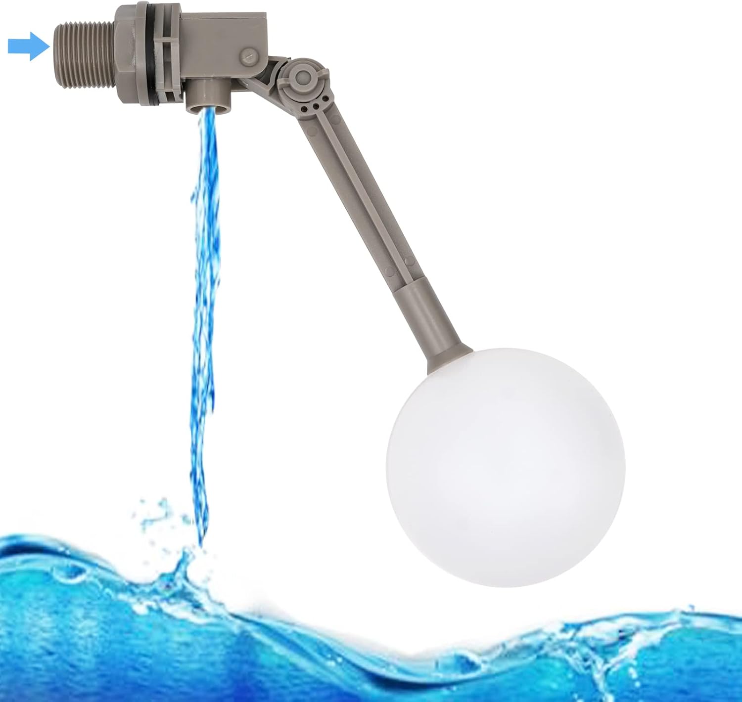 MOGOULUA Float Valve 3/4 Automatic Fill Waterer Float Valve for Water