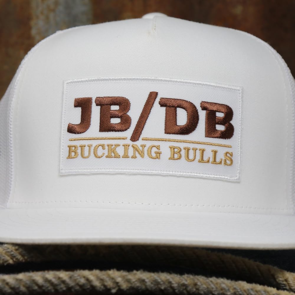 Rodeo Time Dale Brisby JB Mauney JB/DB Bucking Bulls Adjustable Snapback Trucker Hat, Vintage Western Baseball Cap, One Size