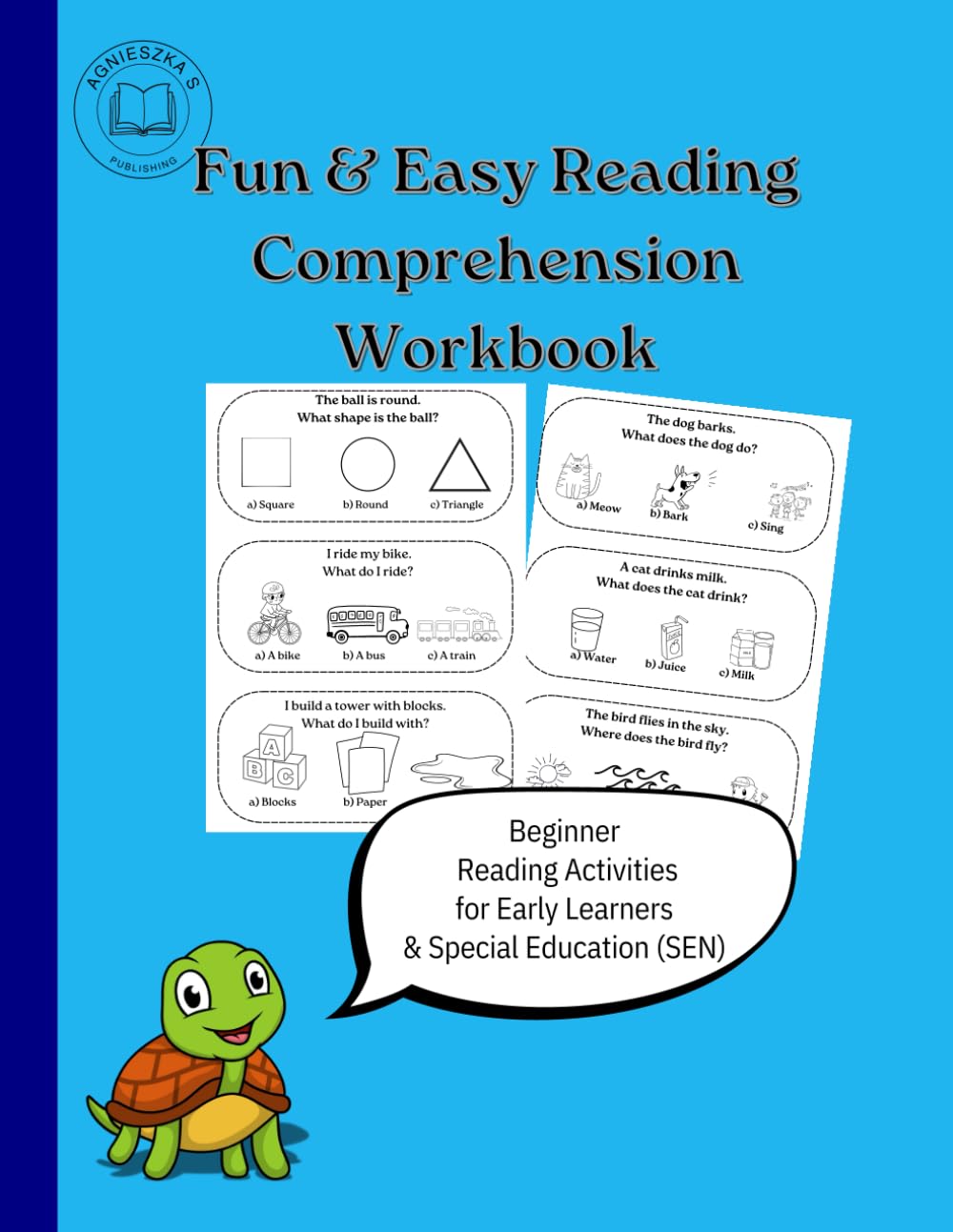 Fun & Easy Reading Comprehension Workbook for kids: Beginner Reading Activities for Early Learners & Special Education (SEN)