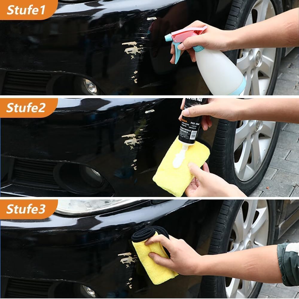 Car Scratch Remover, 2026 New Paint Rapid Scratch Remove, Car Scratch Repair Paste, 120 ml Scratch Removal Wax, with Wipe Sponge, Shallow Scratches Car Polish for All Paint Types (1 PCS) — view 6
