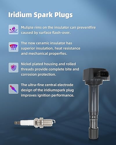 Vista 446 de ECCPP Bobinas de encendido portátiles de repuesto para automóvil compatibles con Infiniti I30/para Nissan Maxima 3.0L V6 2000-2001 Reemplazo