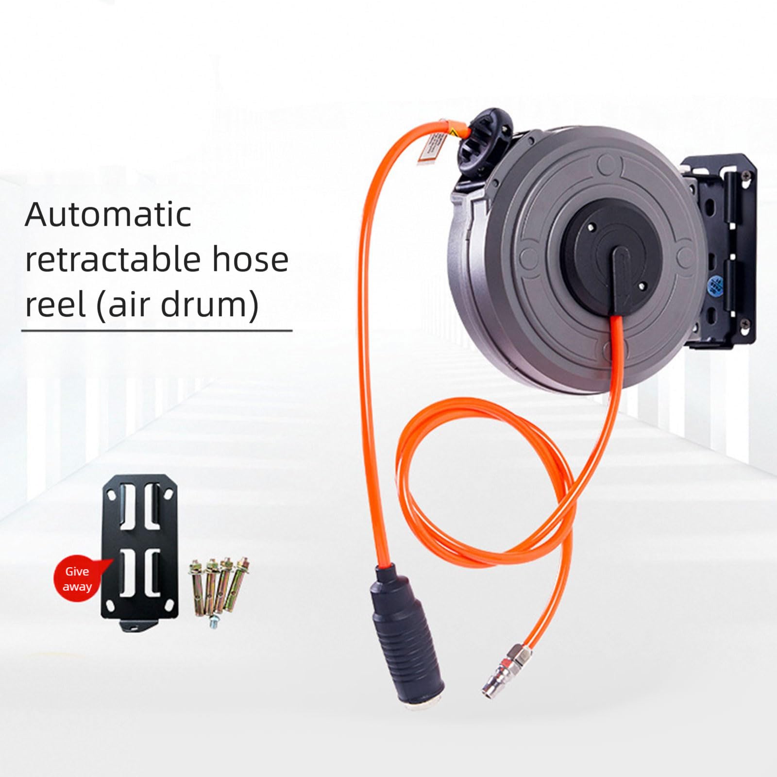 Enrouleur de tuyau d ' air pratique miniature compact pour outils automobiles avec efficacité rétractable automatique Enrouleur de tuyau d ' air rétractable