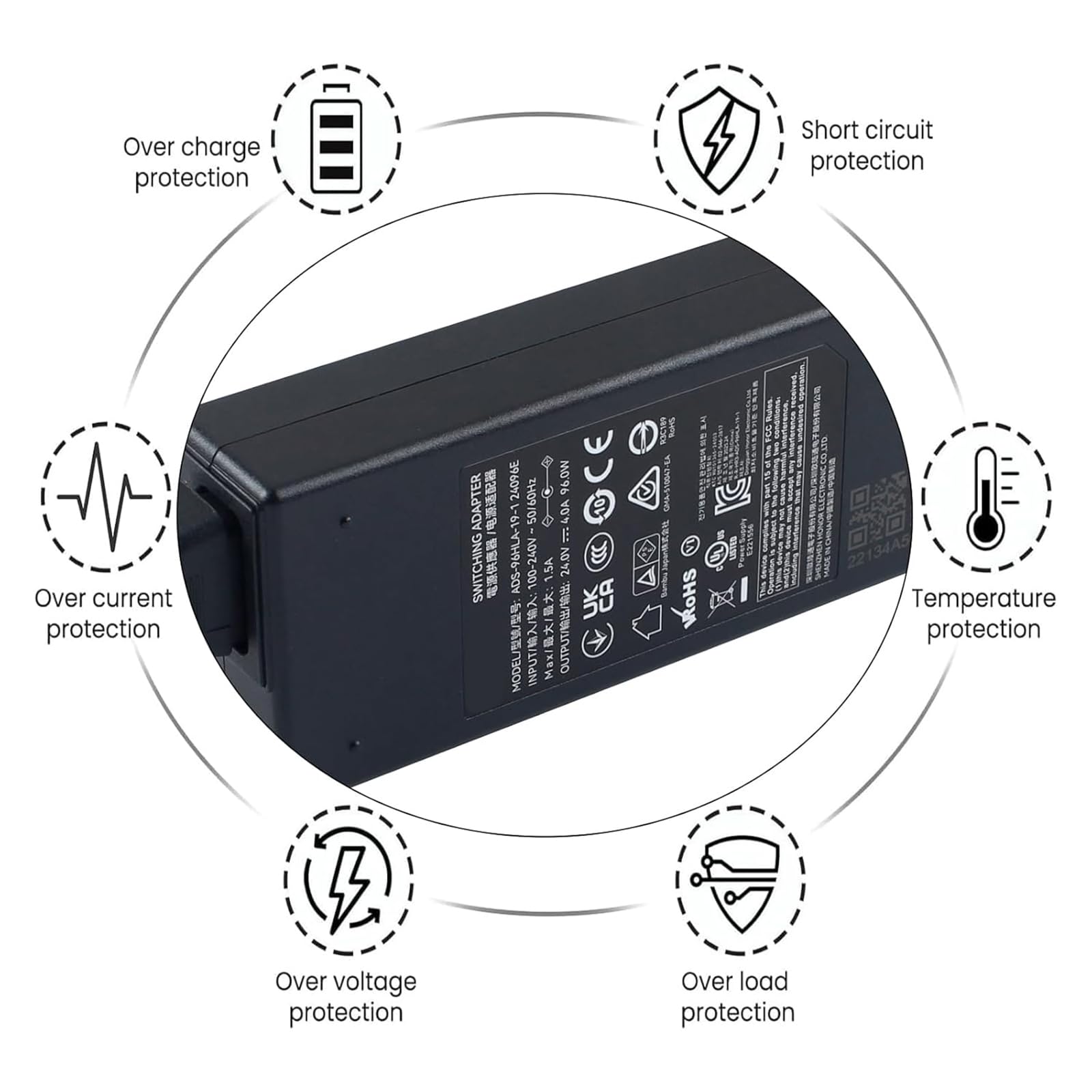 BCZAMD for Bambu-Lab AMS 2Pro 24V 4A Netzteil Adapter Automatisches Materialsystem: Ermöglicht Multifarben-Filamentdruck mit Trocknungsfunktion – 3D Drucker Zubehör