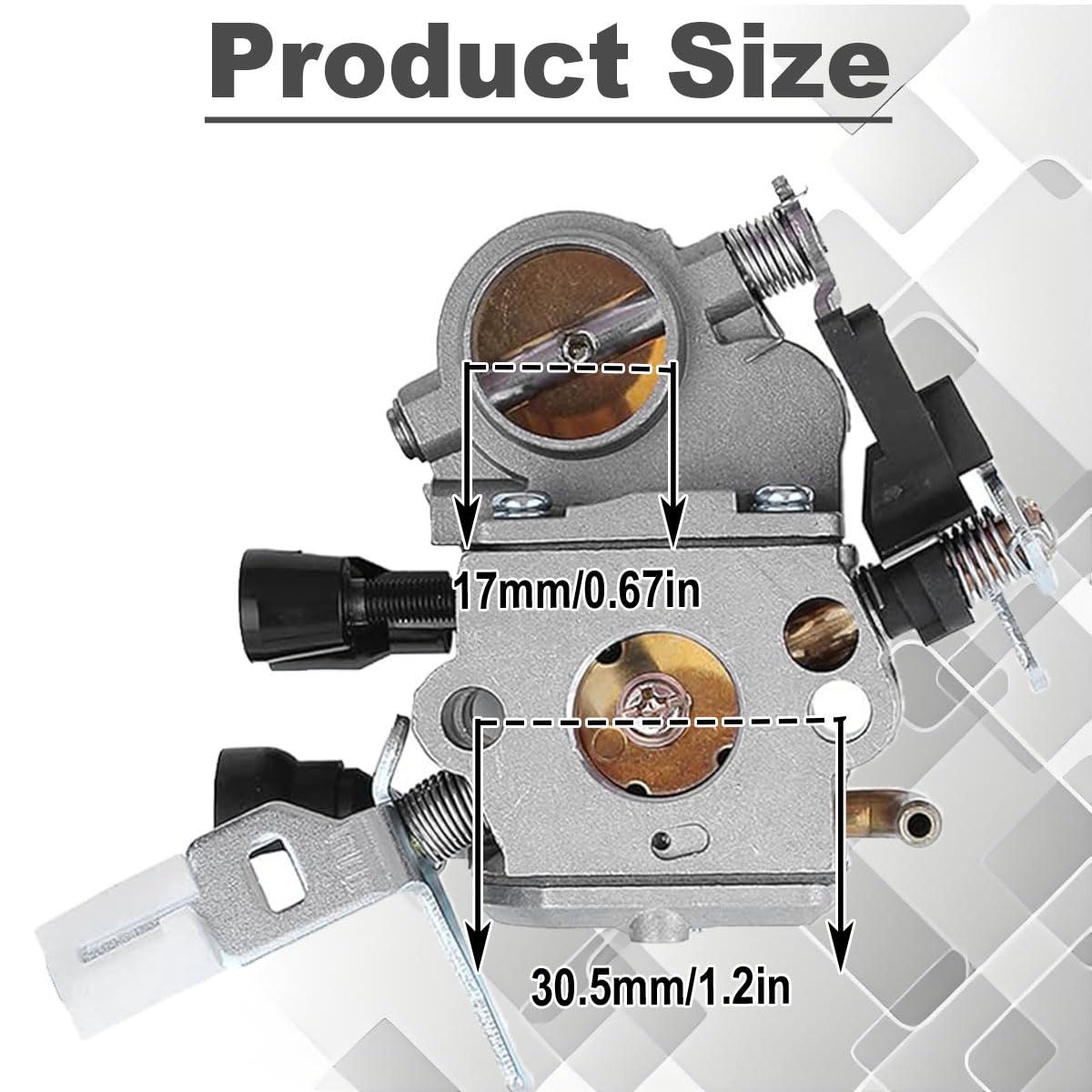 MS171 C1Q-S269 Carburatore per Stihl MS181 MS201 MS211 MS181 2 Mix MS181C MS181C-BE MS181CBE 2 Mix MS181C-BE Z Ricambi per motosega Sostituisce C1Q-S268 con filtro aria Bobina di accensione