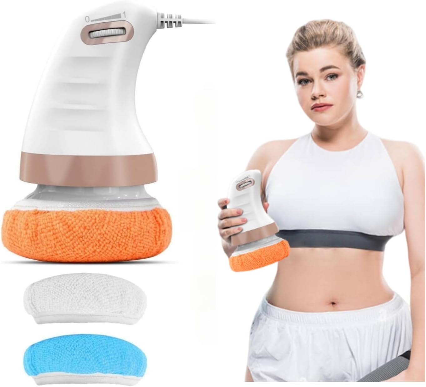 SEAHELTON Electric Cellulite Massager-Body Contouring Massager with 8 Skin-Friendly Pads, Handheld Body Massager for Toning The Abdomen, Legs, arms and Thighs (B0CKRV81BG) Amazon Price History, Amazon Price Tracker