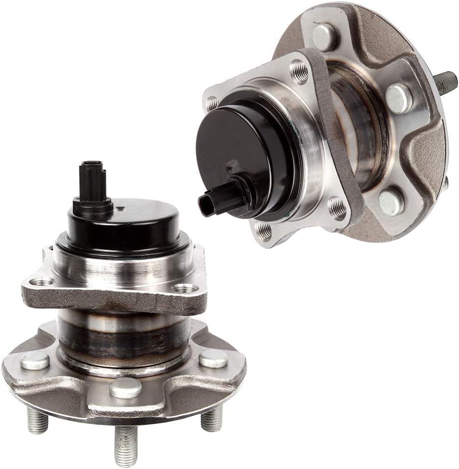 SCITOO Wheel Bearing Hub Fit 2009-2014 For Toyota Corolla 2009-2010 For Pontiac Vibe 5 Lugs 512403 New Rear Hub Assembly W/ABS 2 Pack