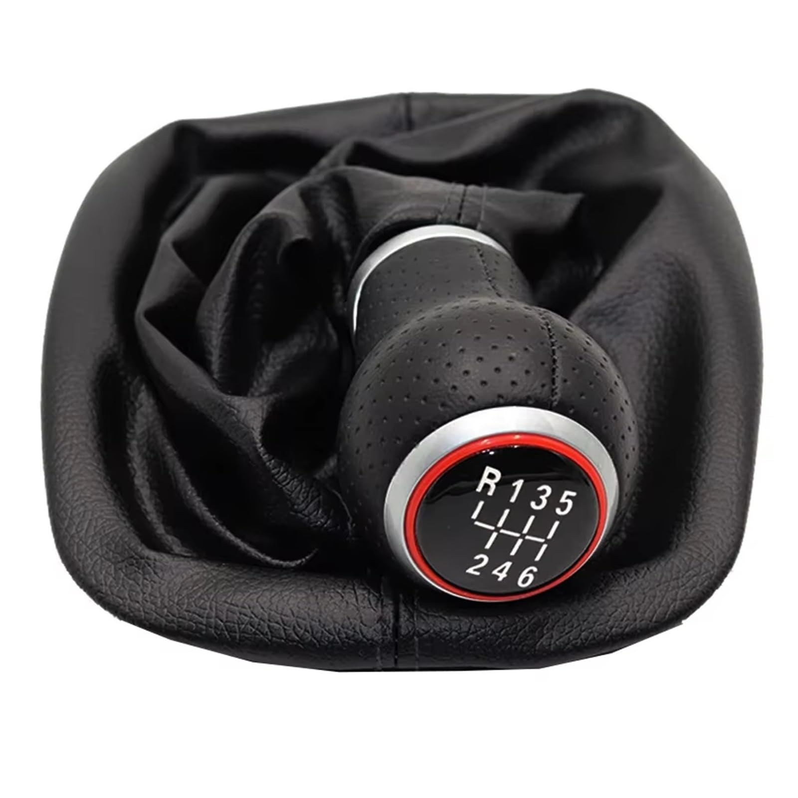 Ppxbfd Type 4 Shift Gear Lever Knob For A6 2 Ii (C5) 1997-2005 Gearbox Handle Gear Lever 6 Speed Stick Shift Knob Boot Car Shift Gear Knob Handle(Type 4)