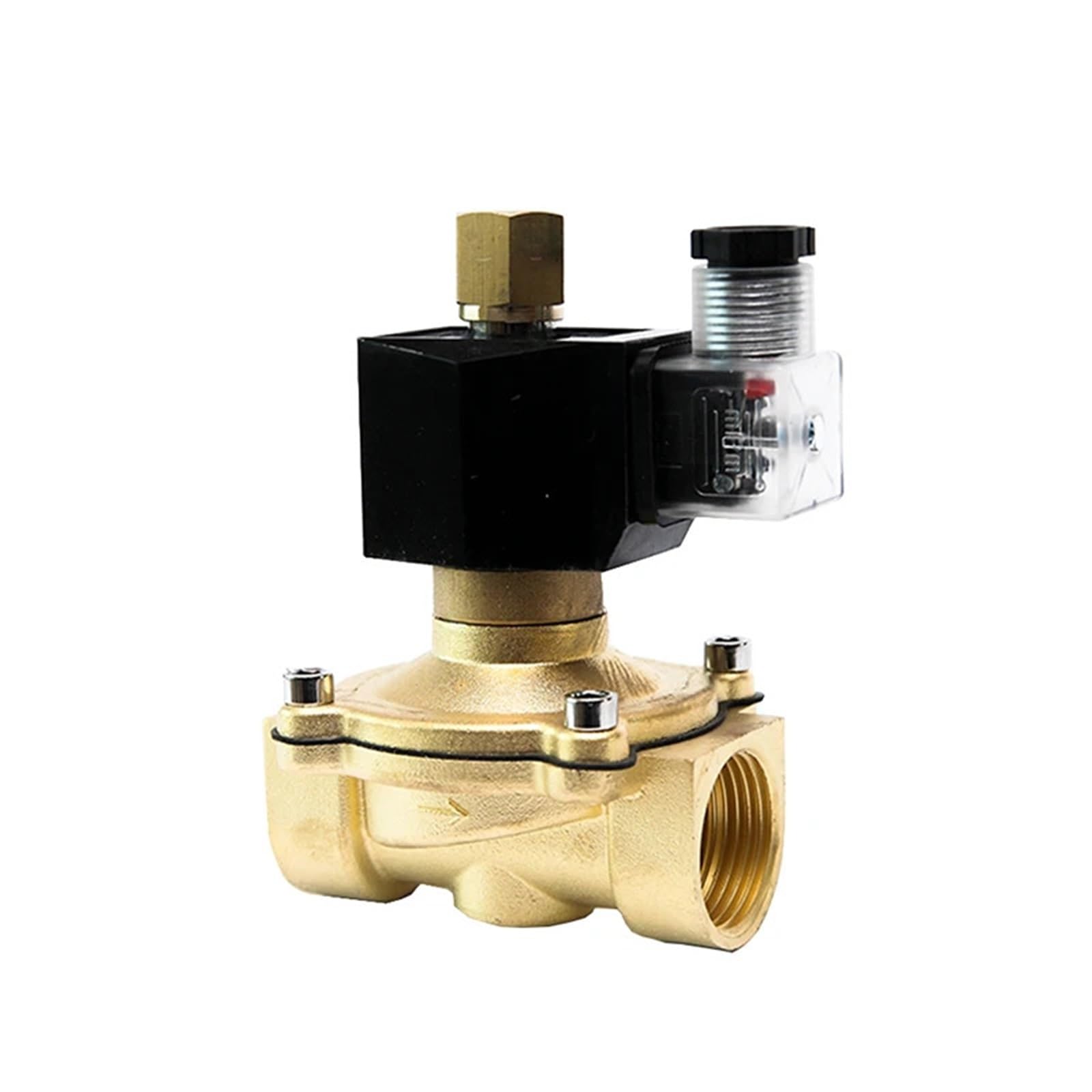 Électrovanne en laiton normalement ouverte G 1-1/4 vanne filetée 240V AC pour tuyau eau