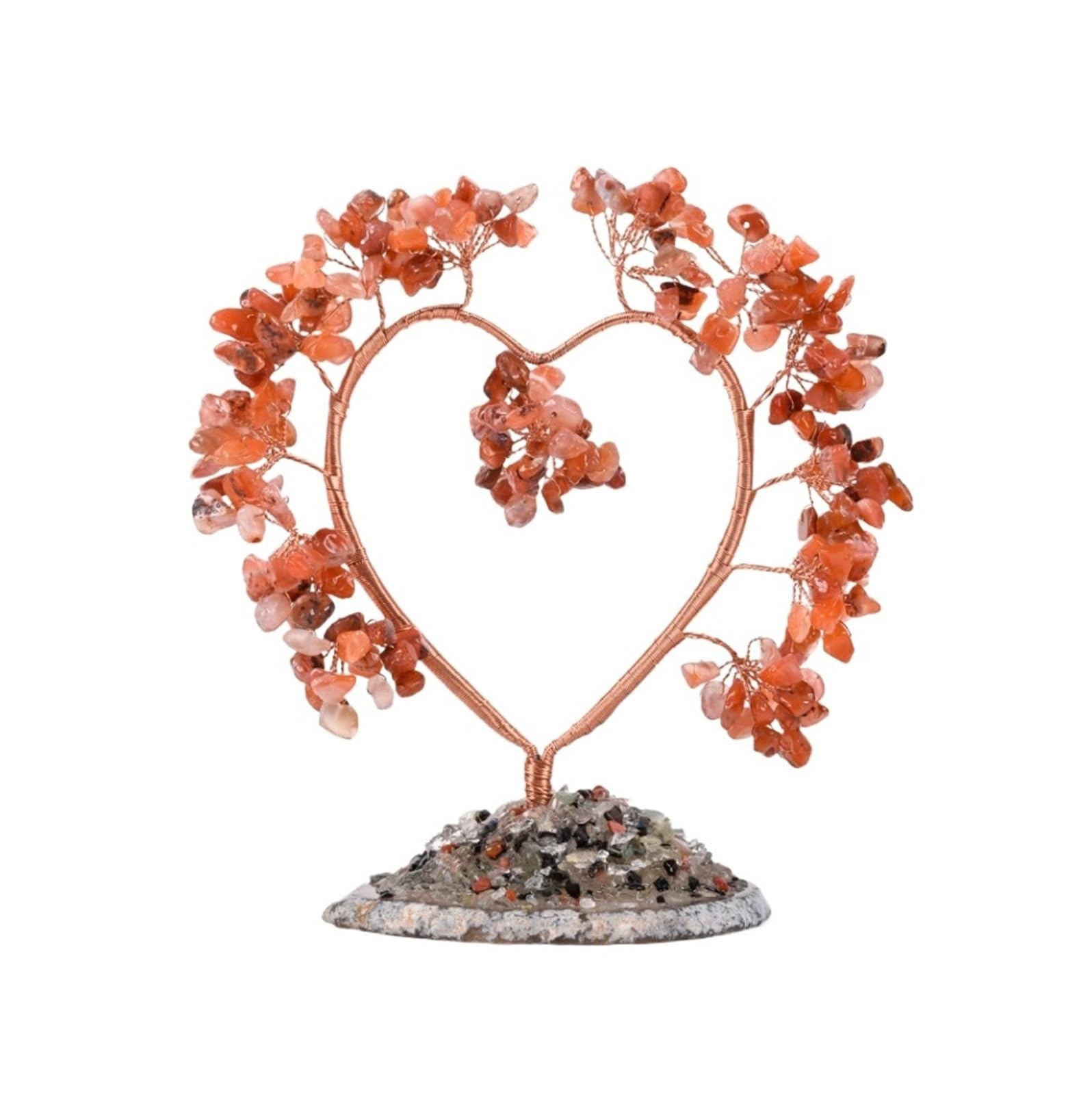 crystal tree， Crystals Tree Ornaments For Home Room Office Desk Feng Shui Decor Spiritual Gifts Fengshui Decorations(Rosso)