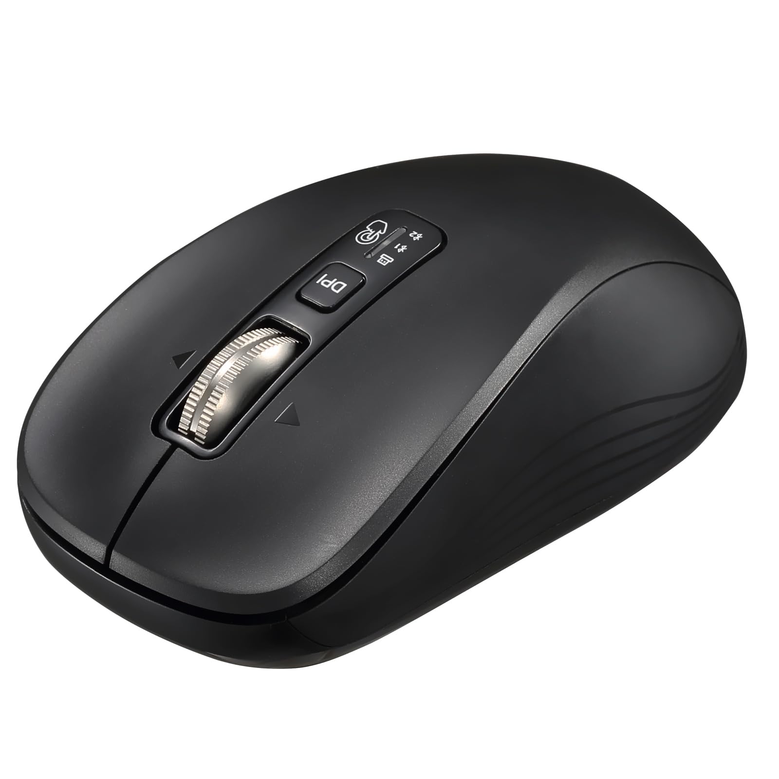 CITLLA Kabellose Bluetooth Maus, 4 Wege Scrollen, tragbare stille Maus, 4 stufige einstellbare DPI Links/Rechtshänder Universalmaus für Computer, Laptop (Black)