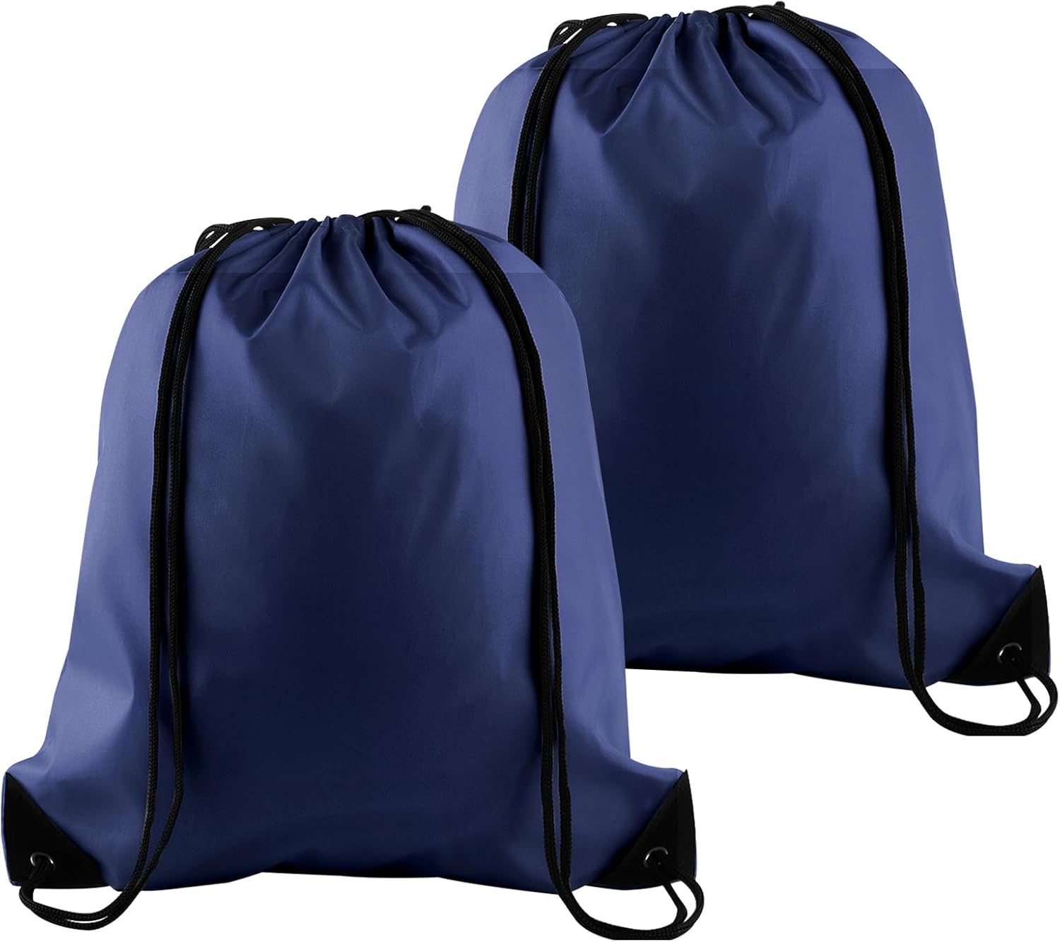 Amazon.com | PLULON 2Pcs Drawstring Bags Bulk Navy Blue Drawstring ...