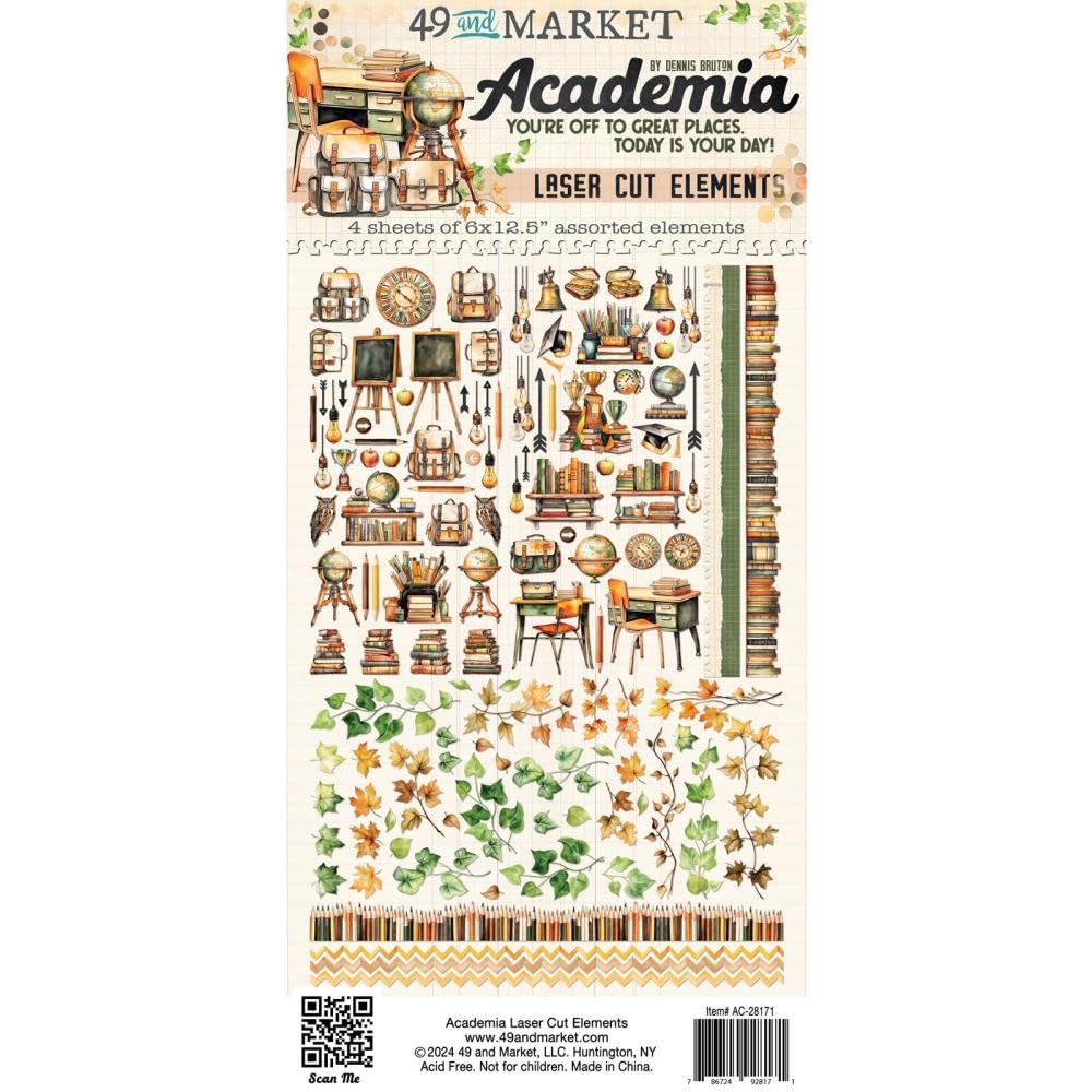 49 and Market Academia Laser Cut Element Set 4pcs